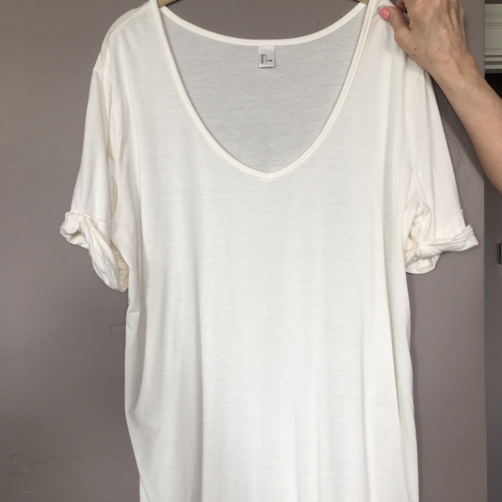 Cream color tunic top